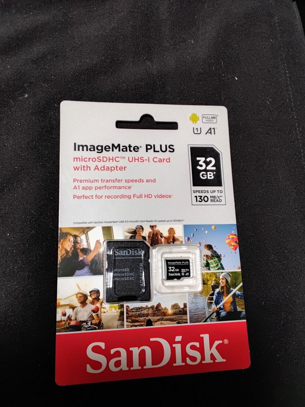 SanDisk image mate Plus Micro SDHC UHS-1 Card with adapter 32GB New